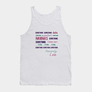 Numbers and Averages and Something Tank Top